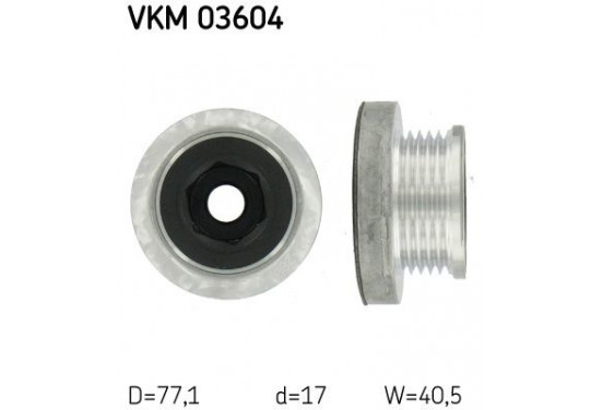 Dynamovrijloop VKM 03604 SKF