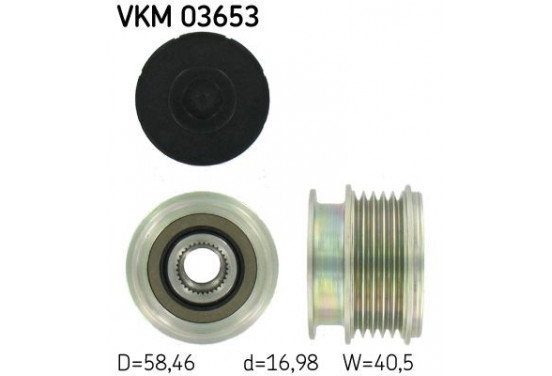 Dynamovrijloop VKM 03653 SKF