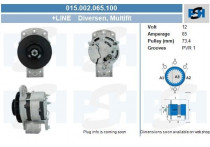 Dynamo PSH NIEUW Universeel 12V. Lucas Type