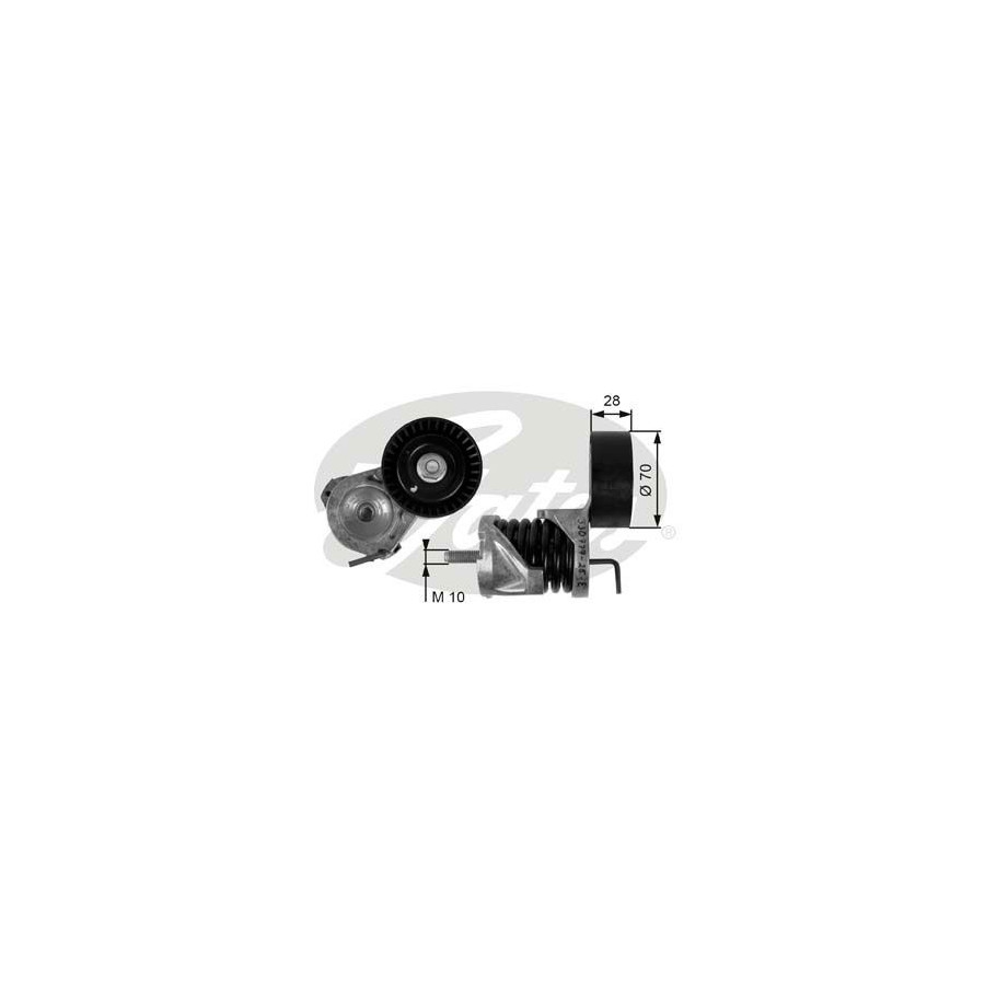 T39333 GATES DriveAlign 7808-21733 Spanrol, poly V-riem Micro-V® UNIQUE T39333 GATES DriveAlign 7808-21733 Spanrol, poly V-riem Micro-V® UNIQUE