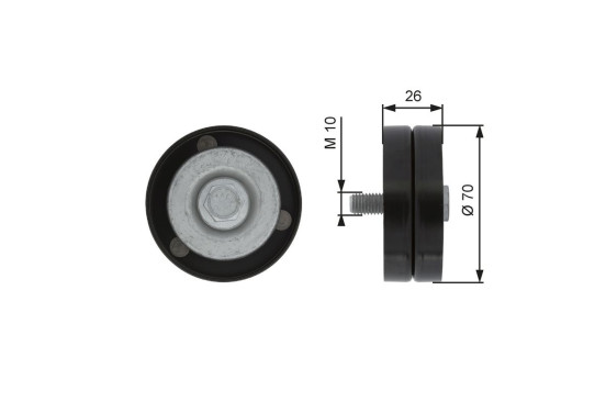 Geleide rol/omdraairol v-snaren DriveAlign® T36363 Gates