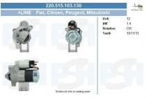 Startmotor Citroen / Peugeot 1.4 kw