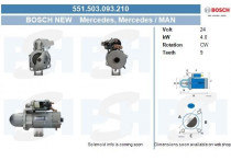 Starter Mercedes 4.0 kw