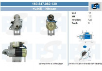 Startmotor Nissan 1.2 kw