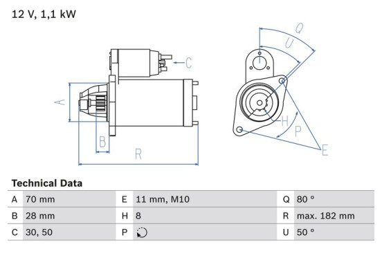 Startmotor 2576 Bosch