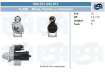 Starter Lombardini 1.6 kw