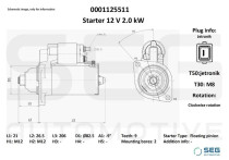 Starter Volkswagen 2.0 kw