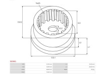 Reparatieset, startmotor