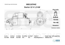 Starter Bmw 1.4 kw