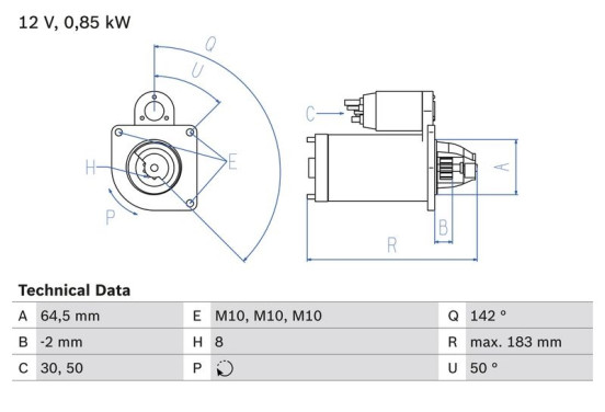 Startmotor 2281 Bosch