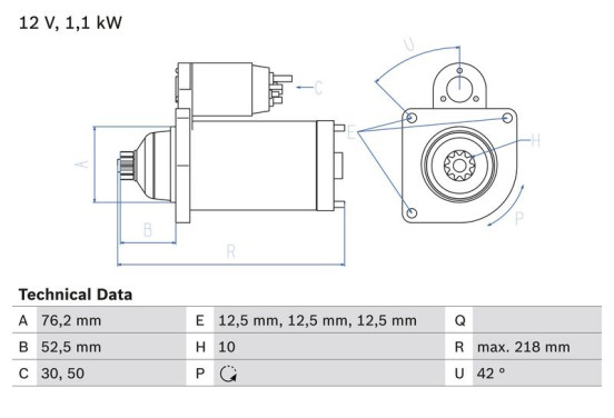 Startmotor 2024 Bosch