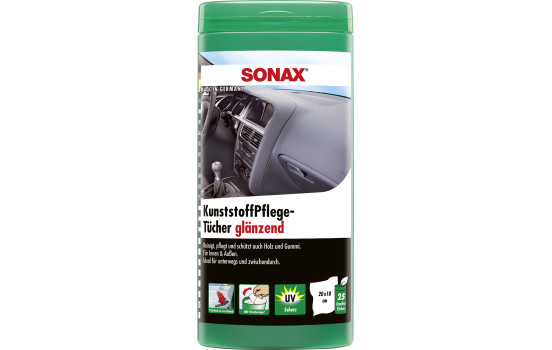 Chiffons d'entretien pour plastique Sonax brillants - 25 pièces