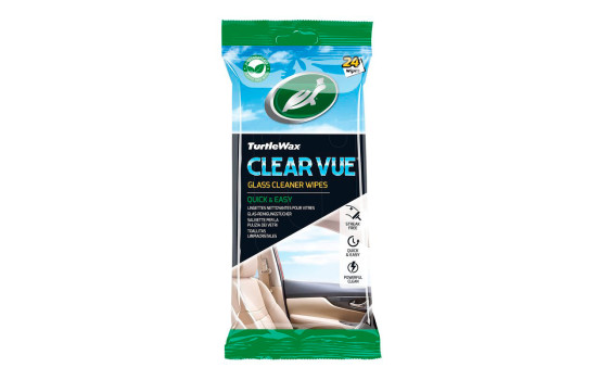Lingettes nettoyantes pour vitres Turtle Wax 54098 Clear Vue, 24 pièces