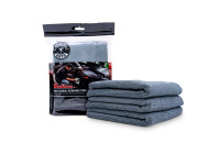 Serviette en microfibre professionnelle Chemical Guys Workhorse - Gris 40 x 40 cm (paquet de 3)