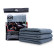 Serviette en microfibre professionnelle Chemical Guys Workhorse - Gris 40 x 40 cm (paquet de 3)