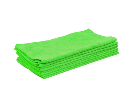 Chiffons en microfibres résistants 10 pièces Vert