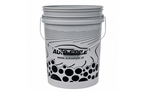 Seau de lavage AutoStyle 20 L avec grille anti-gravillons - Gris Nardo