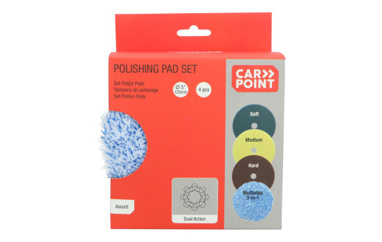 Kit de 4 tampons de polissage Carpoint 125 mm/5"