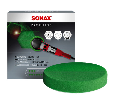 Tampon de polissage en mousse Sonax vert moyen