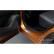 Seuils de portes Inox adaptables sur Renault Captur II 2020- 'Lignes' - 4 pièces, Vignette 3