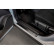 Seuils de portes Inox noirs adaptables pour Nissan Qashqai III 2021- - 'Special Edition' - 4 pièces