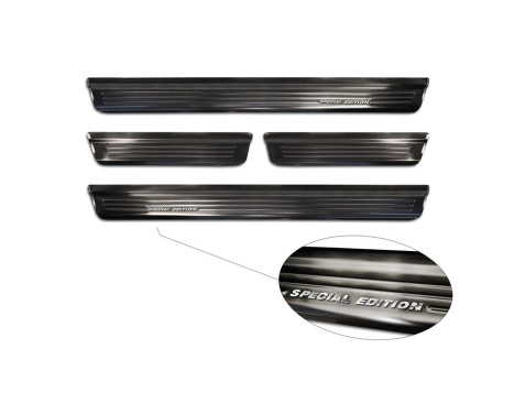 Seuils de portes Inox noirs adaptables pour Nissan Qashqai III 2021- - 'Special Edition' - 4 pièces, Image 5