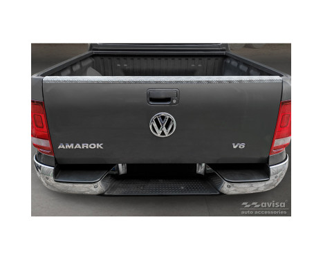 Bande de protection de hayon Pickup en aluminium sur mesure pour Volkswagen Amarok 2010 - Argent, Image 2