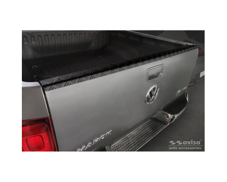 Bande de protection de hayon Pickup en aluminium sur mesure pour Volkswagen Amarok 2010 - Noir