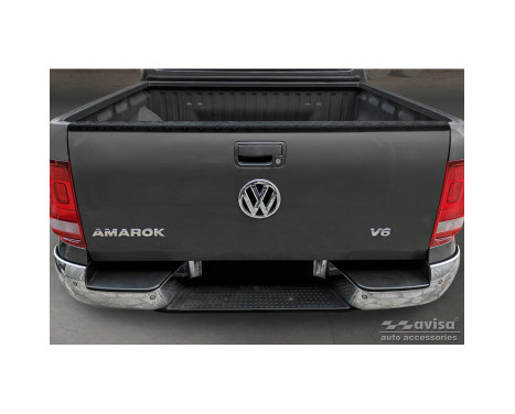 Bande de protection de hayon Pickup en aluminium sur mesure pour Volkswagen Amarok 2010 - Noir, Image 2