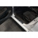 Seuil de porte Inox noir adaptable à Renault Clio V 2019- 'Hybrid' - 2 pièces