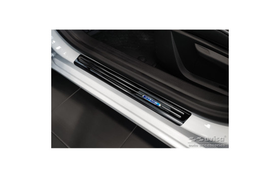 Seuil de porte Inox noir adaptable à Renault Clio V 2019- 'Hybrid' - 2 pièces, Image 2