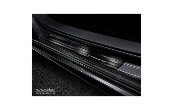 Seuil de Porte Inox Noir Mazda 3 HB 5 portes 2019-Â - Acier Brossé 'Special Edition'Â 4-d