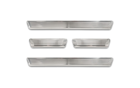 Seuils de porte en acier inoxydable adaptés à Skoda Octavia IV Kombi 2020- 'Lines' - 4 pièces, Image 5