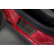 Seuils de porte en acier inoxydable noir sur mesure pour Honda Jazz Crosstar 2020- 'Lines' - 4 pièces, Vignette 4