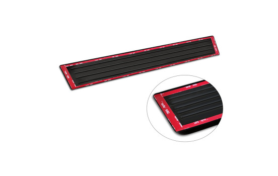 Seuils de porte en acier inoxydable noir sur mesure pour Honda Jazz Crosstar 2020- 'Lines' - 4 pièces, Image 7