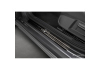Seuils de porte en acier inoxydable noir sur mesure pour Volkswagen Taigo 2021- 'Exclusive Edition' - 4 pièces