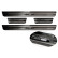 Seuils de porte en acier inoxydable noir sur mesure pour Volkswagen Taigo 2021- 'Exclusive Edition' - 4 pièces, Vignette 5