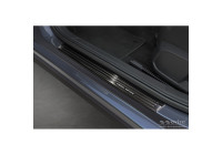 Seuils de porte en acier inoxydable noir sur mesure pour Volkswagen VI Polo 2017- - 'Special Edition' - 4 pièce