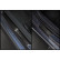 Seuils de porte en acier inoxydable noir sur mesure pour Volkswagen VI Polo 2017- - 'Special Edition' - 4 pièce, Vignette 5