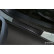 Seuils de porte en acier inoxydable noirs sur mesure pour Ford Tourneo Courier II 2023 - 'Lines' - 4 pièces, Vignette 2