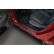 Seuils de porte en acier inoxydable noirs sur mesure pour Honda ZR-V (RZ4) 2023- - 'Lines' - 4 pièces