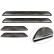 Seuils de porte en acier inoxydable noirs sur mesure pour Honda ZR-V (RZ4) 2023- - 'Lines' - 4 pièces, Vignette 5