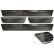 Seuils de porte en acier inoxydable noirs sur mesure pour Mazda CX-60 (KH_) 2022- - 'Lines' - 4 pièces, Vignette 5