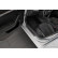 Seuils de porte en acier inoxydable noirs sur mesure pour Skoda Octavia IV Berline/Kombi 2020 - 'Lines' - 4 piè, Vignette 2