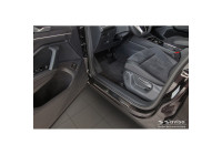 Seuils de porte en acier inoxydable noirs sur mesure pour Volkswagen Tiguan III (CT1) 2024- - 'Lines' - 4 pièce