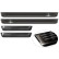 Seuils de porte en acier inoxydable noirs sur mesure pour Volkswagen Tiguan III (CT1) 2024- - 'Lines' - 4 pièce, Vignette 5