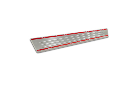 Seuils de porte en acier inoxydable sur mesure pour Ford Tourneo Courier II 2023 - 'Lines' - 4 pièces, Image 6