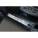 Seuils de porte en acier inoxydable sur mesure pour Honda CR-V VI (RS_) 2023 - 'Lines' - 4 pièces, Vignette 2