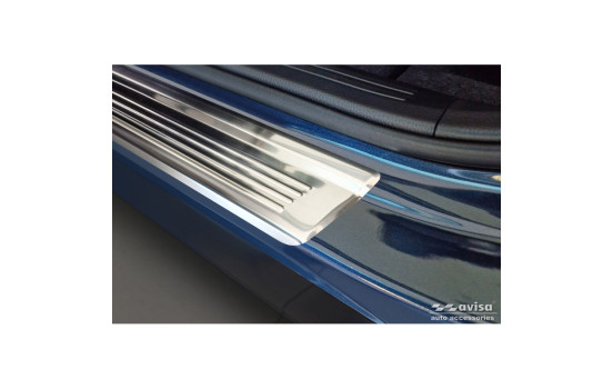 Seuils de porte en acier inoxydable sur mesure pour Honda CR-V VI (RS_) 2023 - 'Lines' - 4 pièces, Image 3