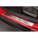 Seuils de porte en acier inoxydable sur mesure pour Mazda CX-30 2019 - - 'Lines' - 4 pièces, Vignette 2
